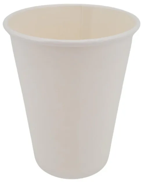 12 oz Hot Paper Cups - White - Image 2