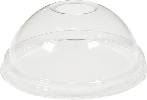 Dome Lids with Hole - For 12oz Cup Only