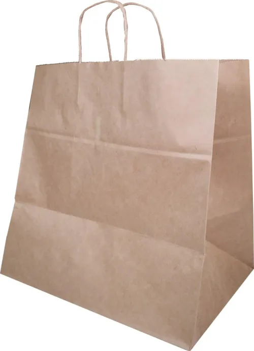 14x10x14" Kraft Paper Bags - Twisted Handle - Image 2