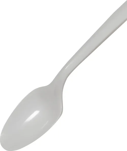 Plastic Spoon - White - Bulk - Image 2