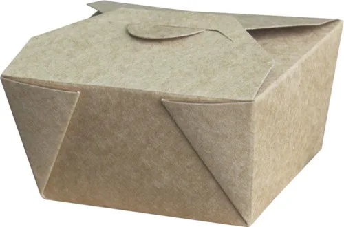 #1 Kraft Paper Fold Box - 26oz