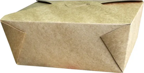 #4 Kraft Paper Fold Box - 96oz
