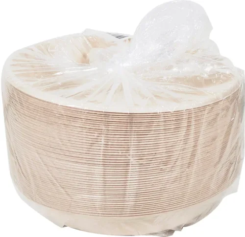32oz Round Natural Pulp Bowl - Image 2