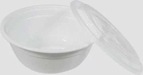 42oz Round Plastic Noodle Bowl - White - Combo - Image 2