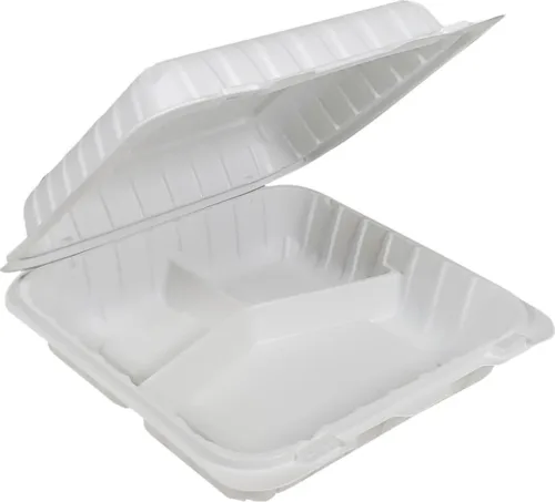 MFPP Clamshell Container 8x8 - 3 Compt.