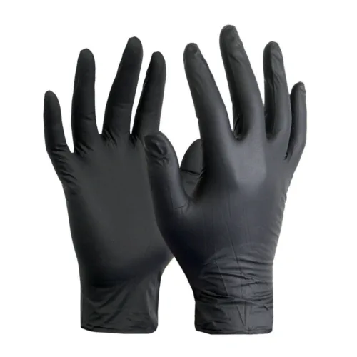 Black Nitrile Gloves - Medium