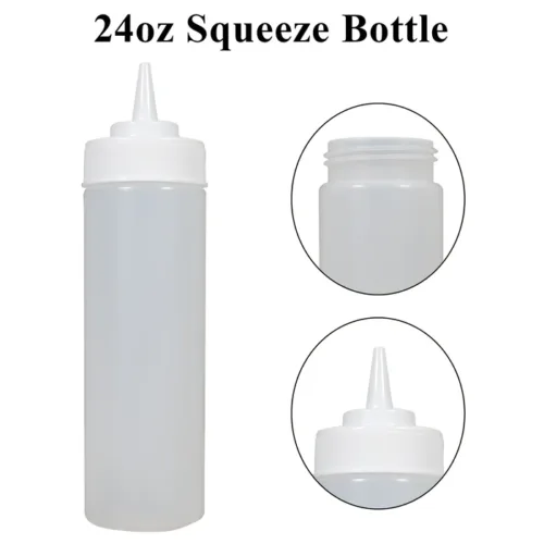 24oz Squeeze Bottle - Standard Clear